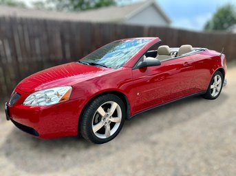 Rare 2006 Pontiac G6 GT Hard-Top Convertible W/ Car Cover