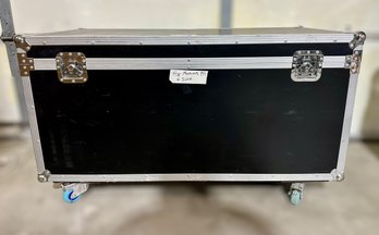 Black Travel Roadcase W/ 3 1800 Magnum Fog Machines And Accessories