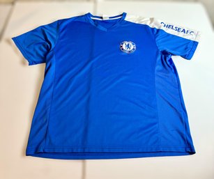 Blue XL Chelsea Football Club Athletic Mens T-shirt