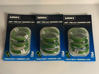 Hart Pre Cut Trimmer Line - Lot Of 6