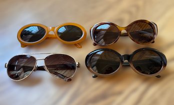Collection Of Woman's Sunglasses.  Lot Of 4