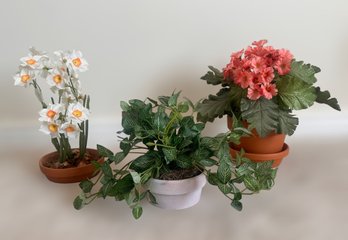 Collection Of Artificial Plants. Lot Of 3