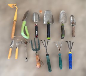 Large Collection Of Garden Tools.  Lot Of 13