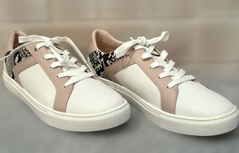Kate Spade NY Dash Leather Sneakers With A Snake Design