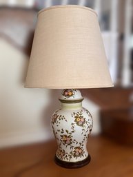 Statement Floral Print Ceramic Oversized Lamp With Shade