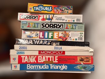 Fun Collection Of Family Board Games - Lot Of 9