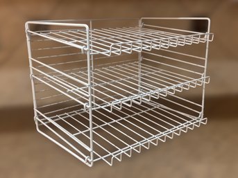 White Wire Stackable Pantry Shelving Unit