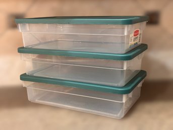 Clear Rubbermaid Storage Containers With Click On Lids