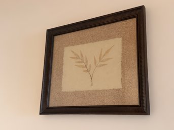 Pressed Bamboo Leaf Art In A Custom Frame