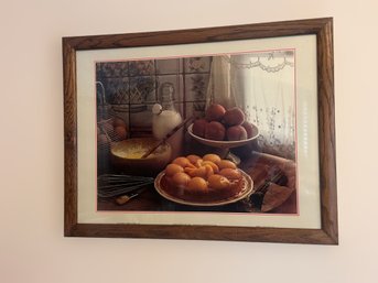 Old French Country Kitchen Wall Art In A Custom Frame