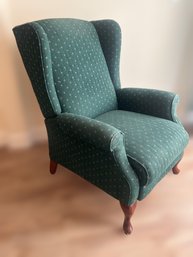Traditional Vintage Green Apolstered Sitting Chair