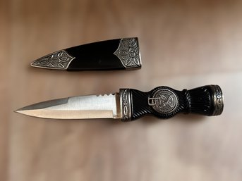 Medieval Scottish Dagger With A Clan Crest