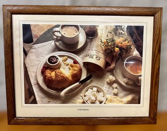 Le Petit Dejeuner Printed Photograph In A Custom Frame