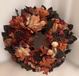 Nearly Natural Fall Festive Wreath