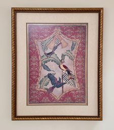Robert Grace  Aviary Print In A Beautiful Custom Frame