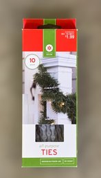 Holiday All Purpose Clear Ties 10ct