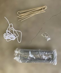 Assortment Of Garden Stakes, Rope And Bulb Replacements