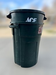 Rubbermaid & Ace Hardware 32 Gallon Trash Cans - Lot Of 2