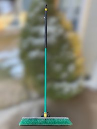 Multi Surface Green Outdoor Push Broom