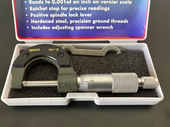 Micrometer Measuring Tool In Case