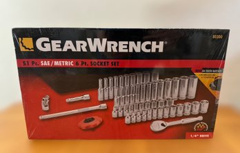 Gear Wrench And Socket Kit 51 Piece