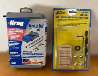 Greg Jig R3 Pocket Hole System And 22 Pieces Doweling Accessory Set