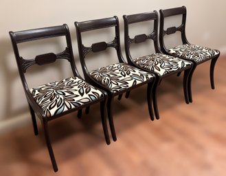 Refinished Custom Dining Chairs By B. Sheehan - Lot Of 4