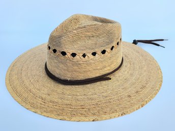 Large Woven Brim Hat