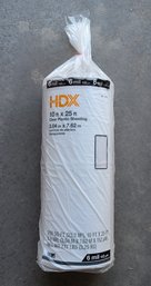 HDX 10' X 25' Clear Plastic Sheet Drop Cloth