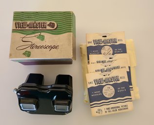Vintage 1960s View-master Stereo Stereoscope With 3 Dimensional Picture Slides