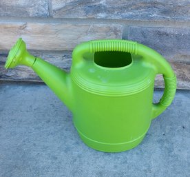 Lime Green 2 Gallon Plastic Garden Watering Can