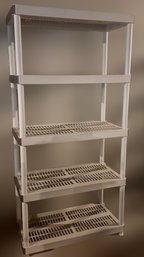 Heavy Duty Plastic Four Shelf Storage Unit