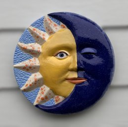 Hand Painted Sun/Moon Ceramic By J. Dowling 2008