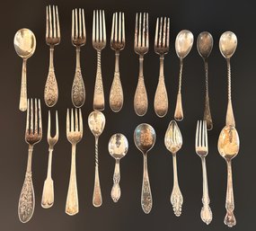 Beautiful  Assortment Of Decorative Handle Silverware