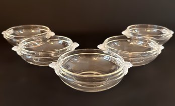 Mikasa Satin Rose Fruit/ Dessert Bowls - Lot Of 5