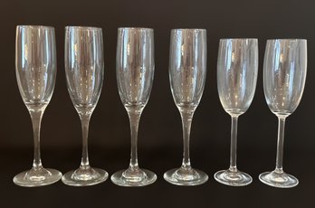 Clear Tall Champagne Flute Collection