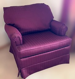 Beautiful Oversized Plum Accent Chair