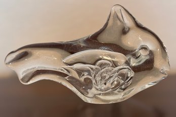 Abstract Blown Glass Sea Life Figurine