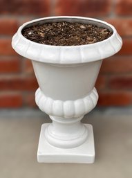 Traditional White Italian Urn Garden Planter