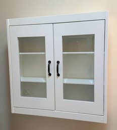 Modern White 3 Shelf Wall Hanging Cabinet