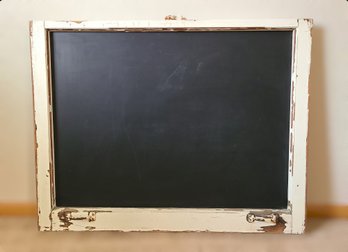 Rustic White Framed Chalk Board