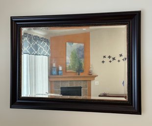 Traditional Dark Brown Wall Mirror