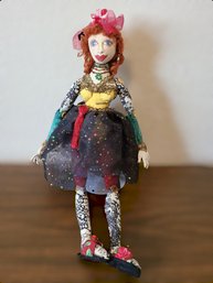 Unique Embroidered Cloth Doll