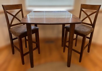 Bar Height Drop Leaf Dining Set