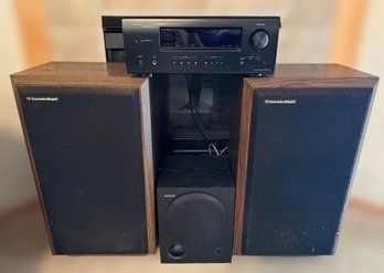 Home Entertainment Cerwin Vega Speakers, Sub  And Receiver