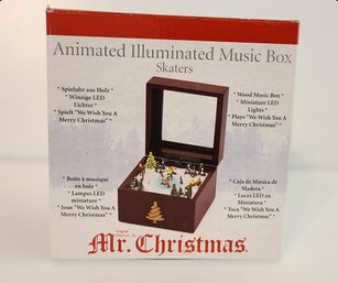 Classic Animated Illuminated Christmas Music Box By Mr. Christmas