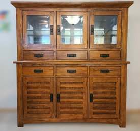 Gorgeous Solid Wood Dining Room China Hutch