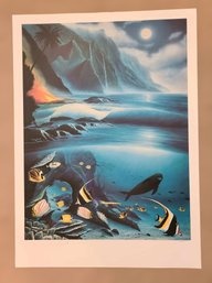 Robert Wyland ' Hawaii  Born In Paradise' Limited Autographed Print