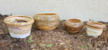 Unique Collection Of Garden Pots-lot Of 4