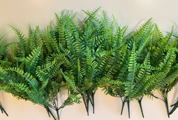 Large Collection Of Faux Boston Fern Arrangements - Lot Of 15